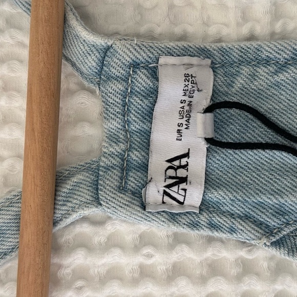 Zara 100% Cotton Denim Jumpsuit - Picture 11 of 11